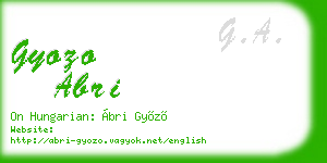 gyozo abri business card