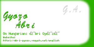 gyozo abri business card